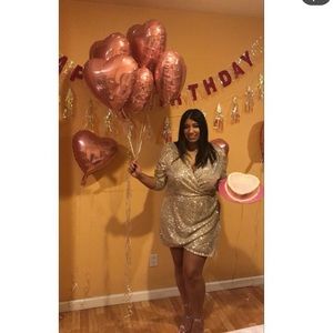 Sequin jumpsuit dress (skort)